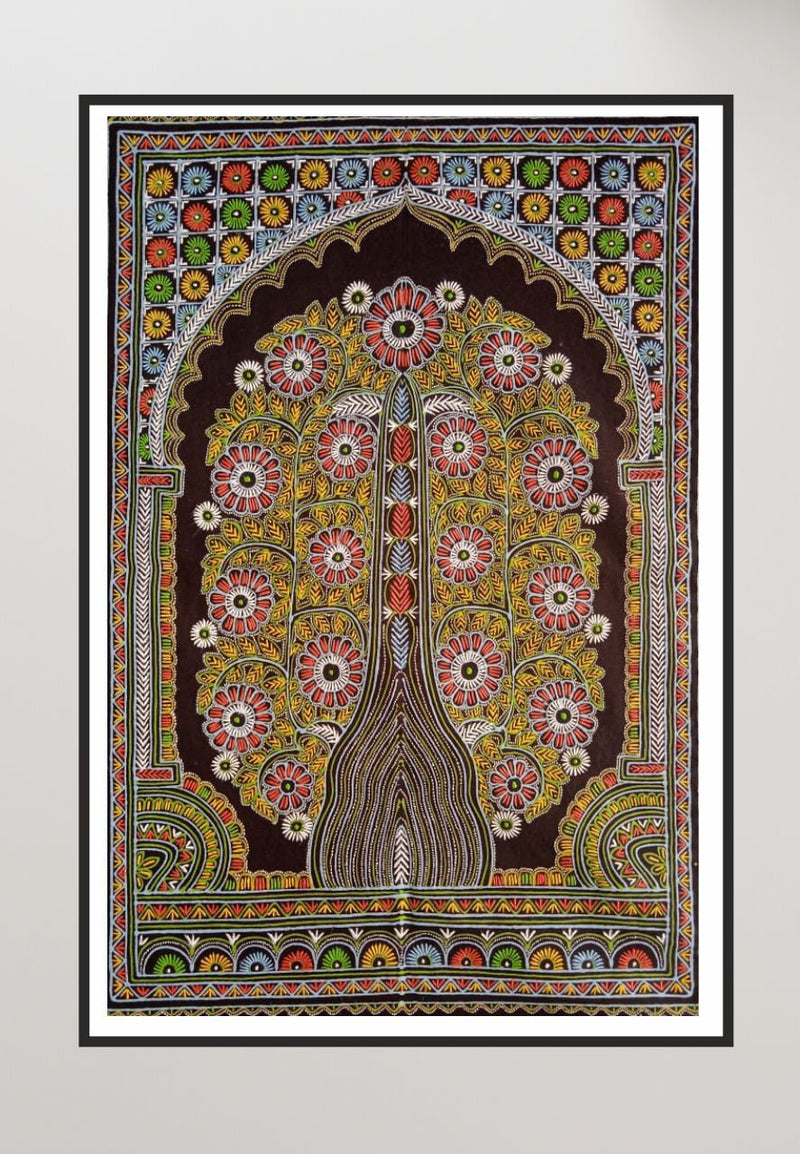 Tree of Life Rogan Art by Rizwan Khatri-Paintings by Master Artists