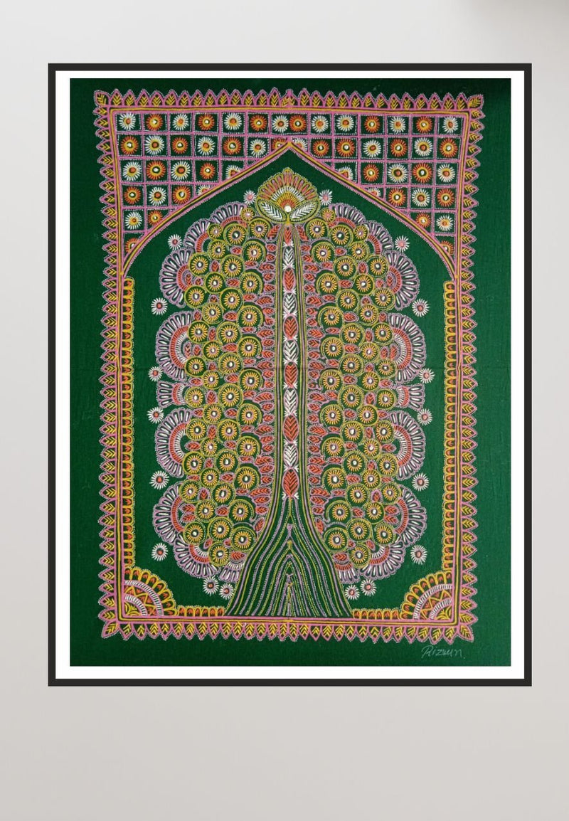 Tree of Life Rogan Art by Rizwan Khatri-Paintings by Master Artists