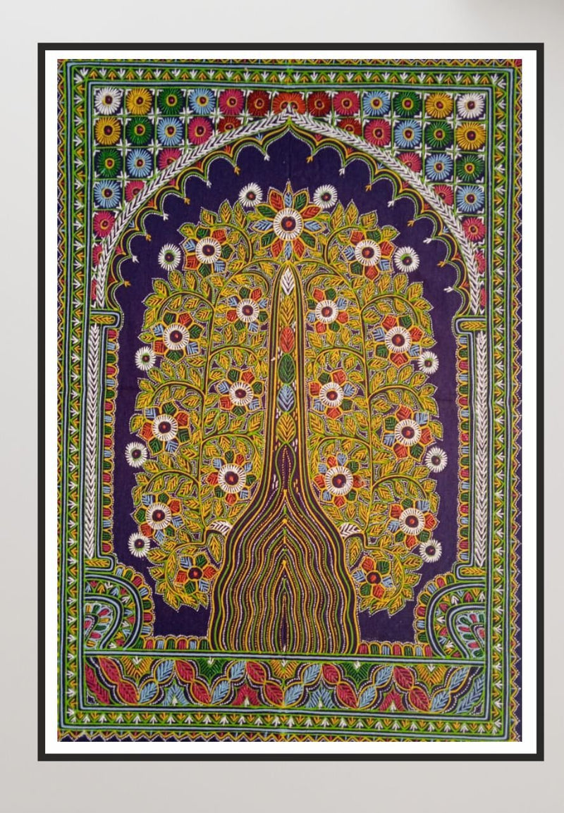 Tree of Life Rogan Art by Rizwan Khatri-Paintings by Master Artists