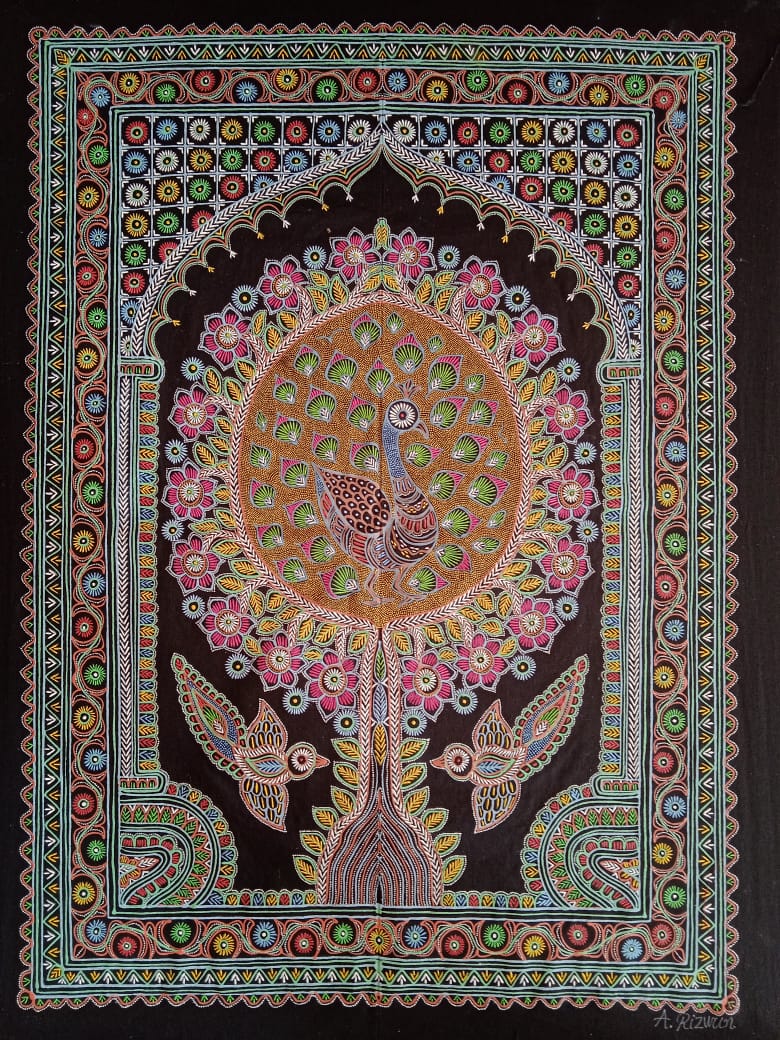 Tree of Life Rogan Art by Rizwan Khatri-Paintings by Master Artists