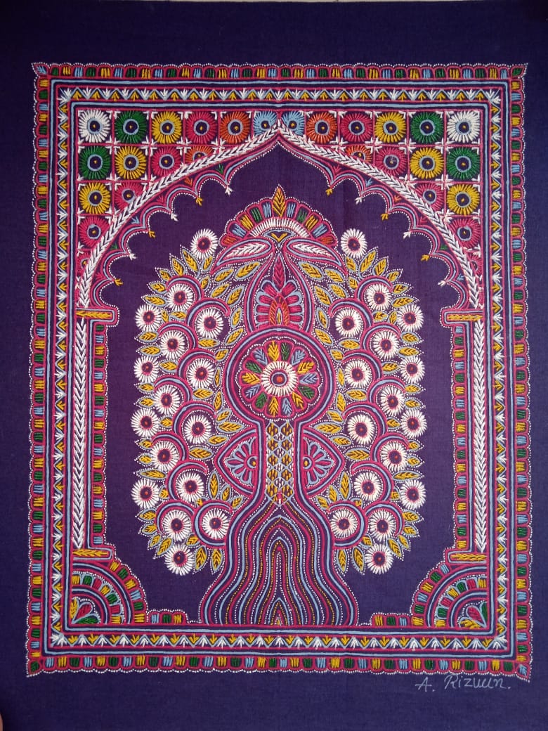 Tree of Life Rogan Art by Rizwan Khatri-Paintings by Master Artists