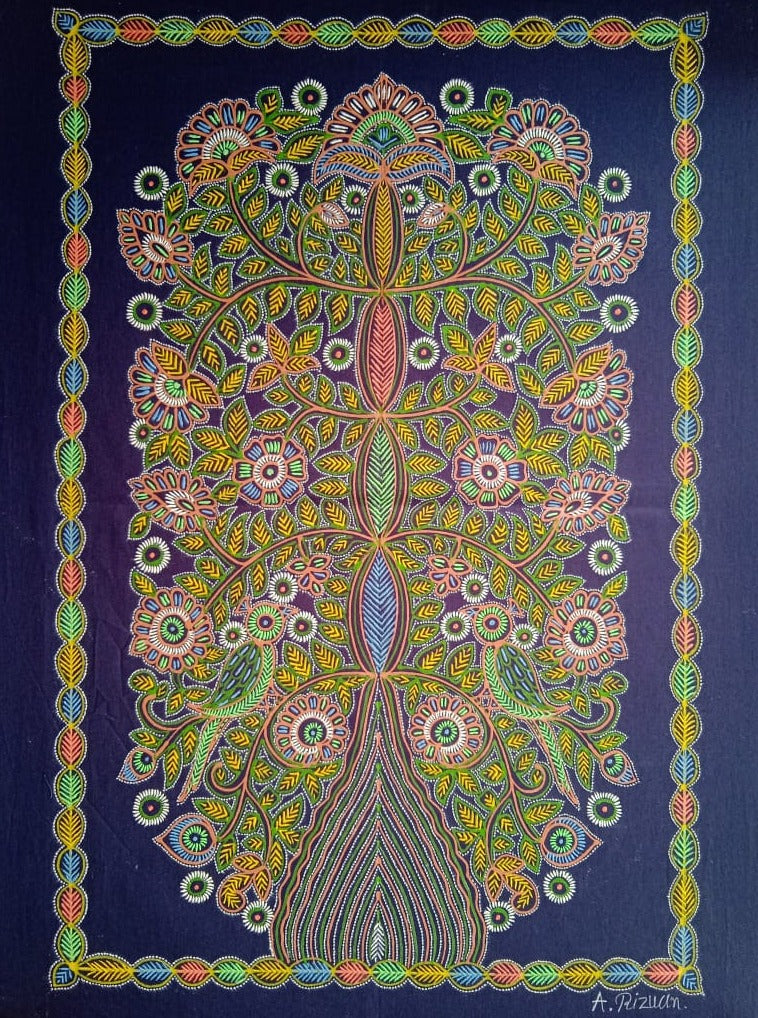 Tree of Life: Rogan Art by Rizwan Khatri-Paintings by Master Artists