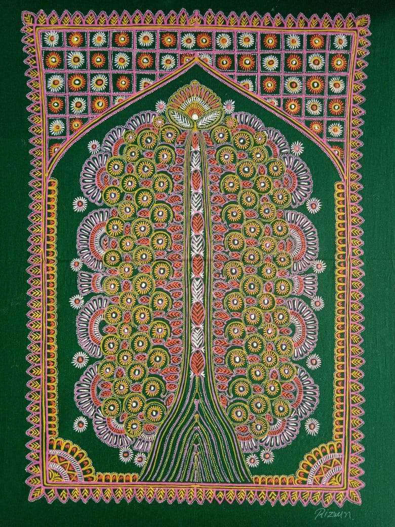 Tree of Life Rogan Art by Rizwan Khatri-Paintings by Master Artists