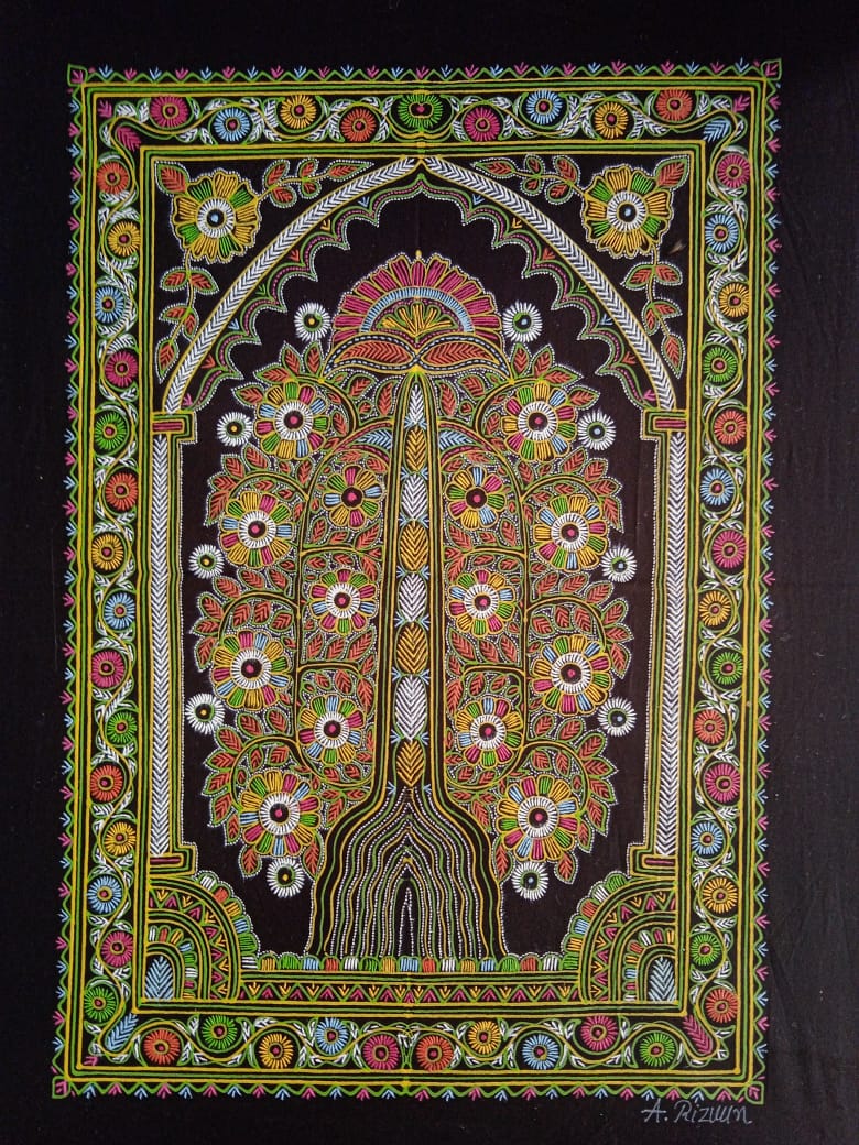 Tree of Life Rogan Art by Rizwan Khatri-Paintings by Master Artists