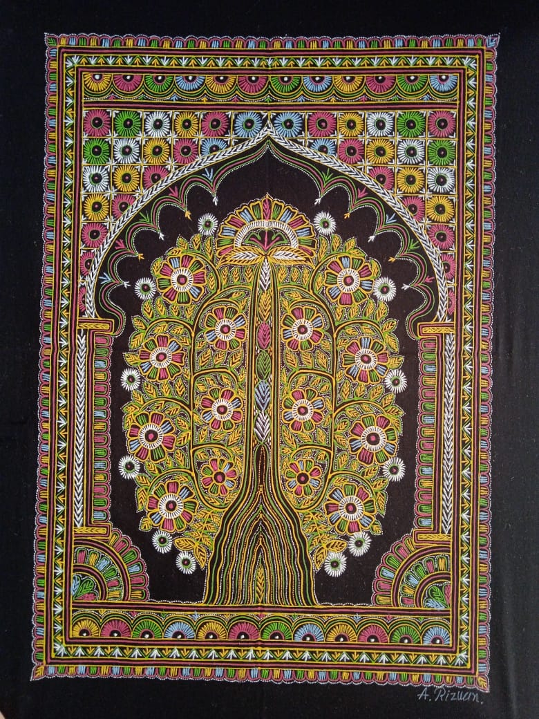 Tree of Life Rogan Art by Rizwan Khatri-Paintings by Master Artists