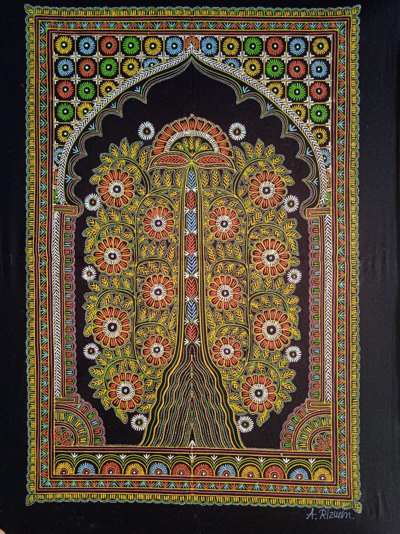 Tree of Life Rogan Art by Rizwan Khatri-Paintings by Master Artists