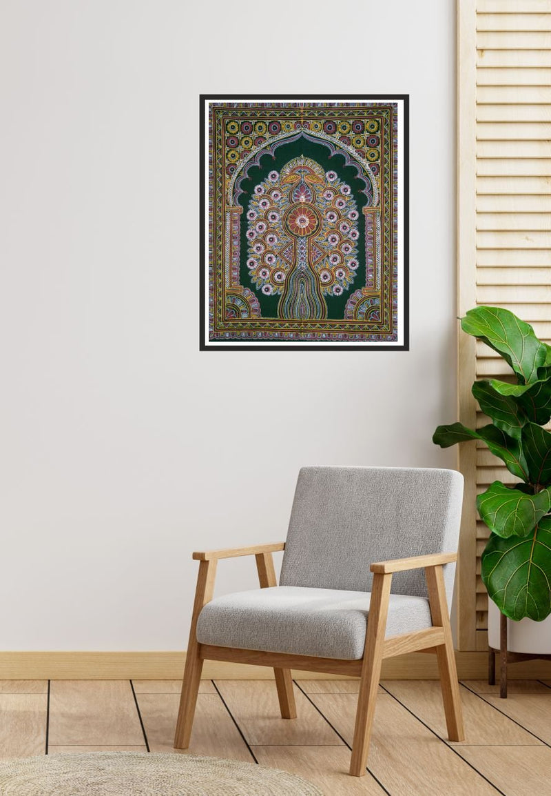 Tree of Life Rogan Art by Rizwan Khatri-Paintings by Master Artists