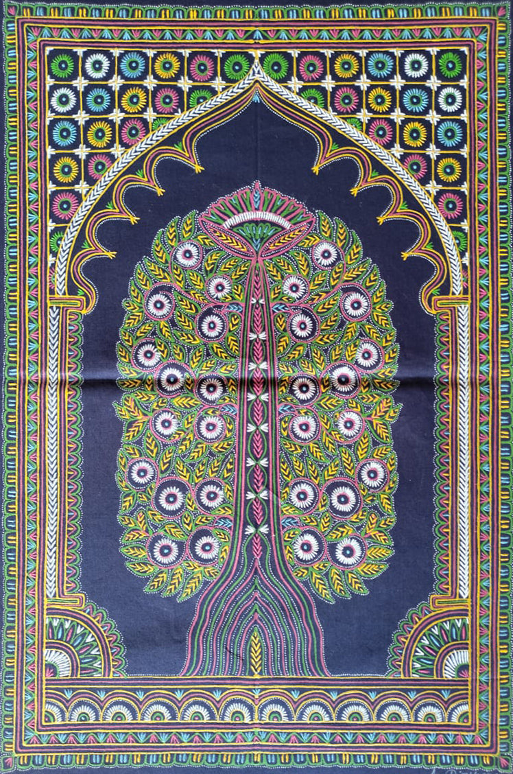 Tree of Life Rogan painting by Rizwan Khatri