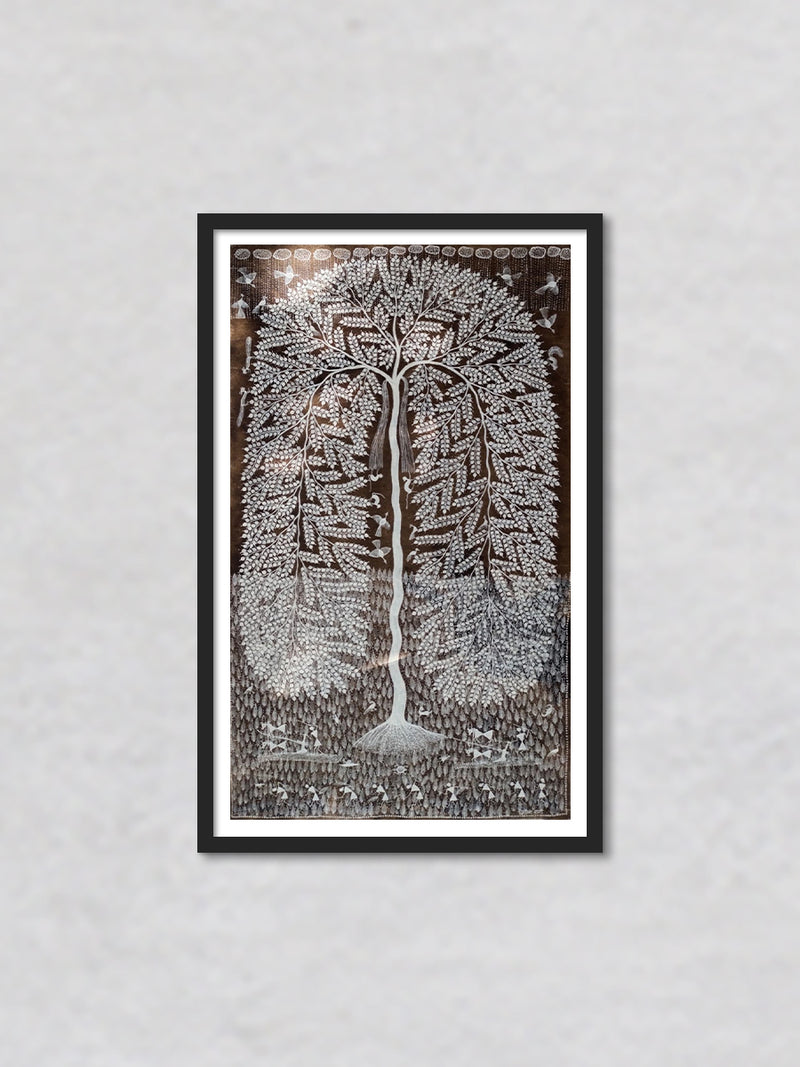 Tree of Life: Warli Painting by Dilip Rama Bahotha