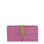 Tree of Life, pink wood clutch-