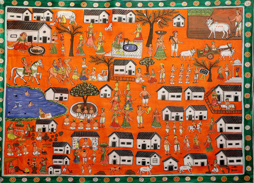 Village: Kavad Painting by Dwarka Prasad