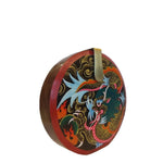 WHERE BE DRAGONS, ROUND WOOD CLUTCH-Women's Wood Clutch