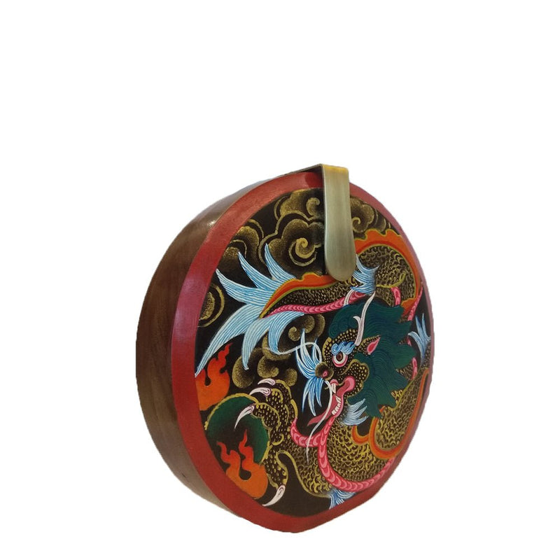 WHERE BE DRAGONS, ROUND WOOD CLUTCH-Women's Wood Clutch