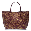 Web of Flowers, Maroon Tote-