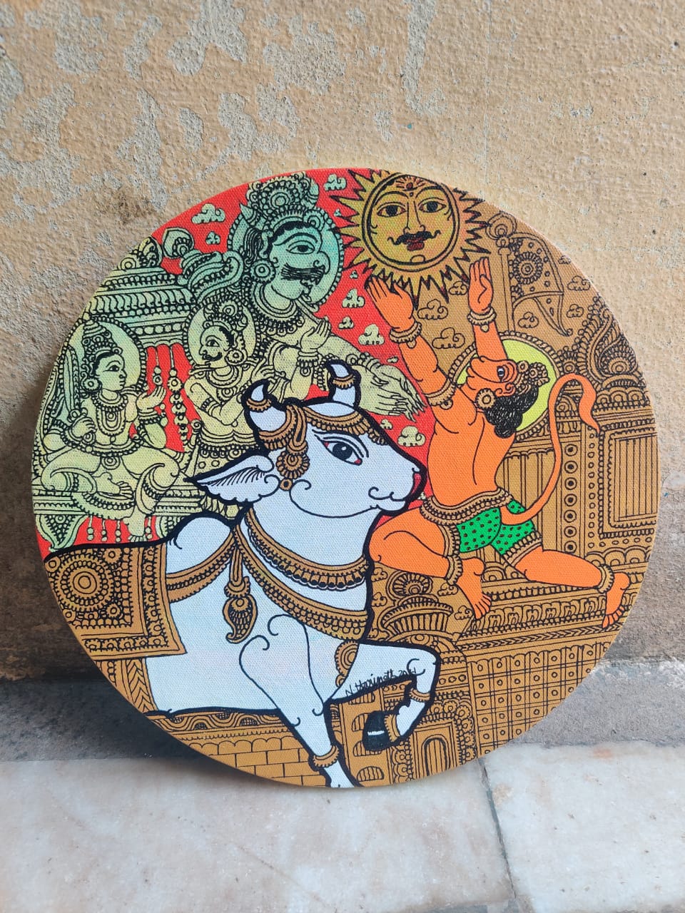 Buy Hanuman : Kalamkari painting by Harinath.N – MeMeraki.com