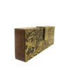 Where be Dragons, Rectangle Clutch Black and Gold-