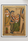 Eavesdropping Kalighat Art by Bapi Chitrakar