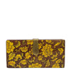 YELLOW FLOWERS, WOOD CLUTCH