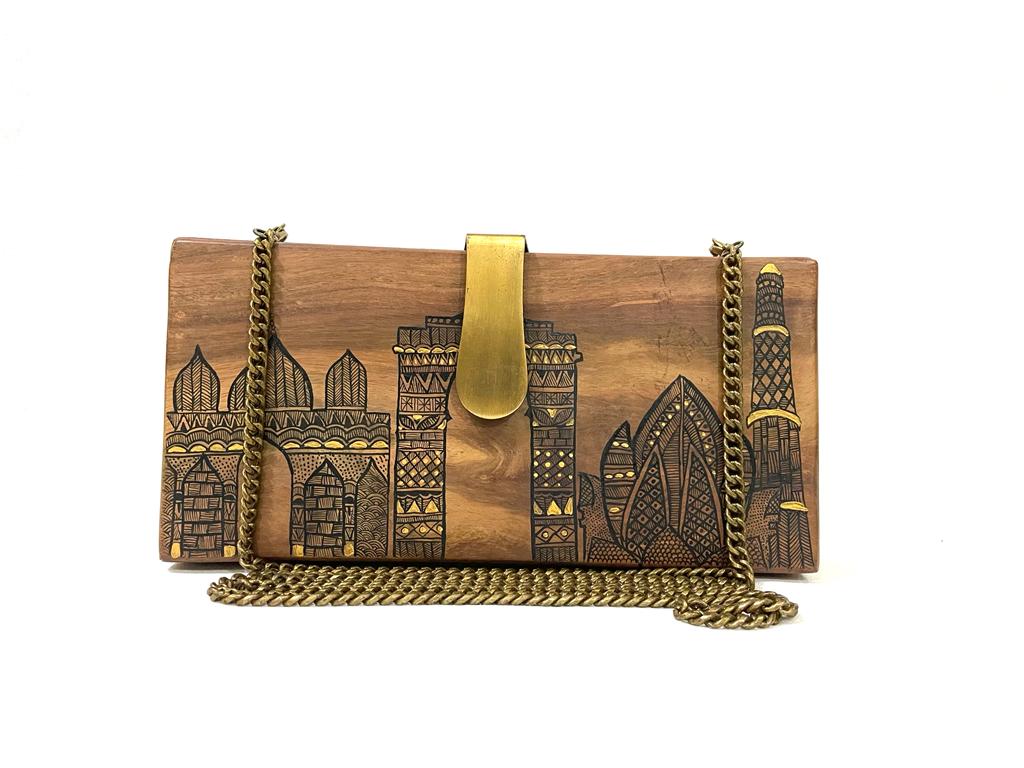 Oh Delhi, Wood Clutch