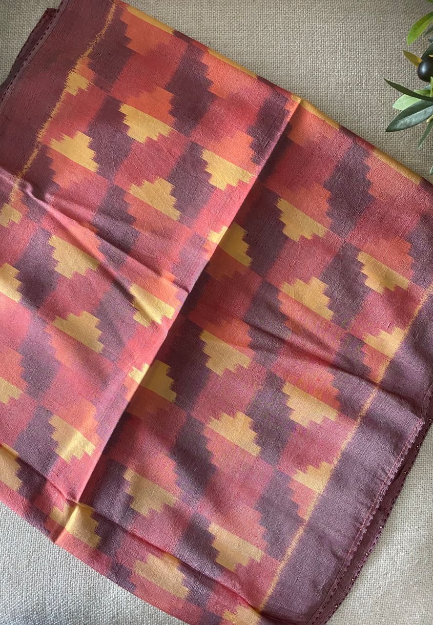 Handwoven IKAT SILK STOLE-