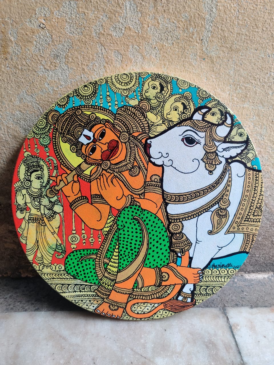 Hanuman Painting | Kalamkari Artwork by Harinath.N – MeMeraki.com