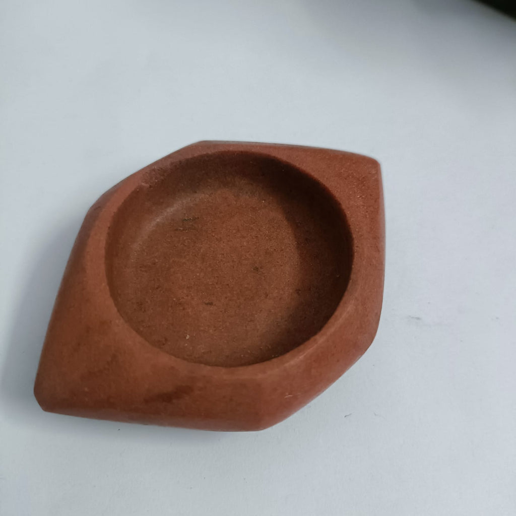 Red Quartz Tea light holder